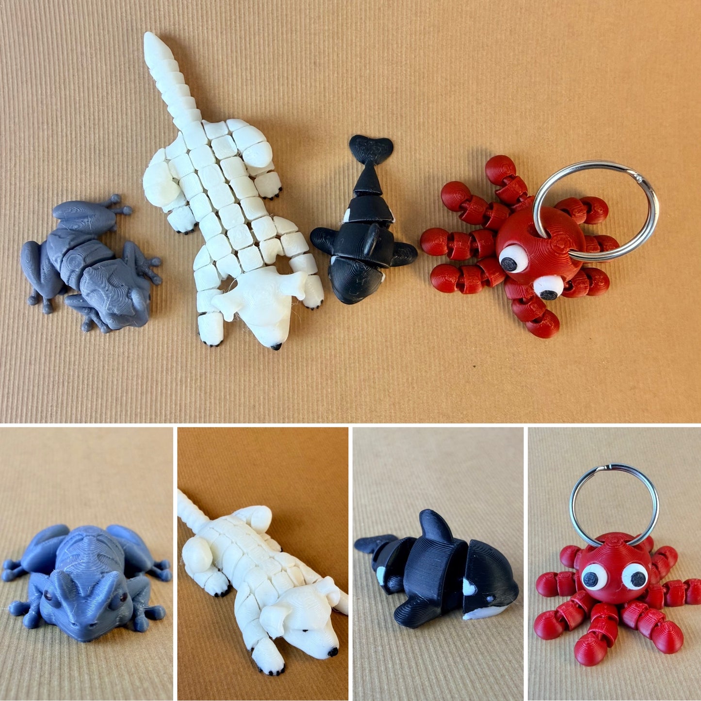 Articulated Mini Fidget Toy - Pack Of 4