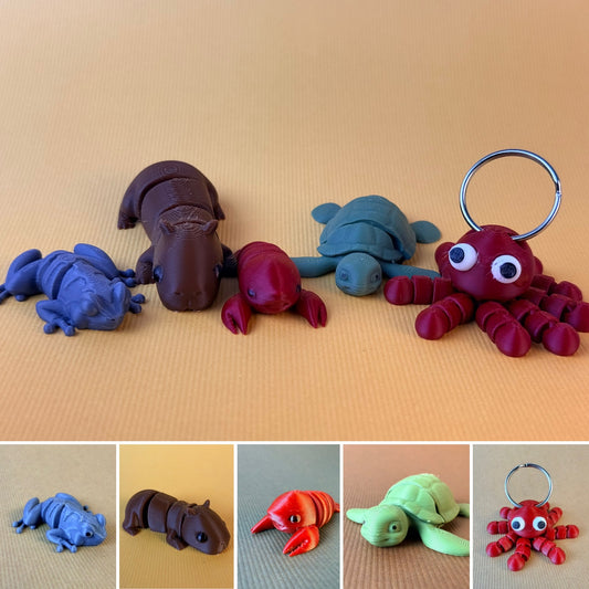 Articulated Mini Fidget Toy - Pack Of 5