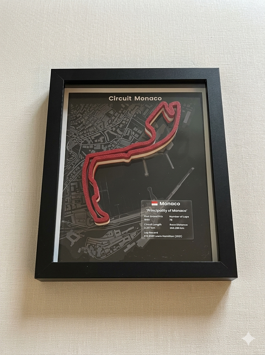 F1 Monaco Circuit Track 3D